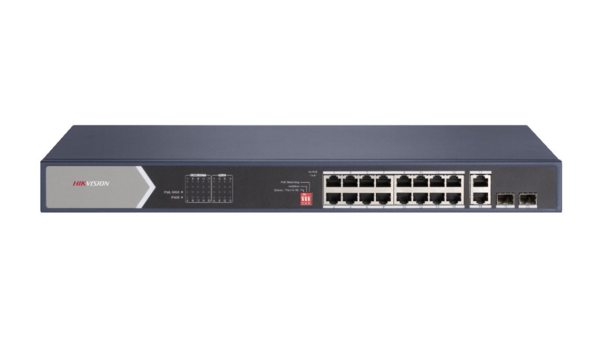 Hikvision switch DS-3E0520HP-E network Unmanaged Gigabit Ethernet (10/100/1000) Power over Ethernet (PoE) sinine