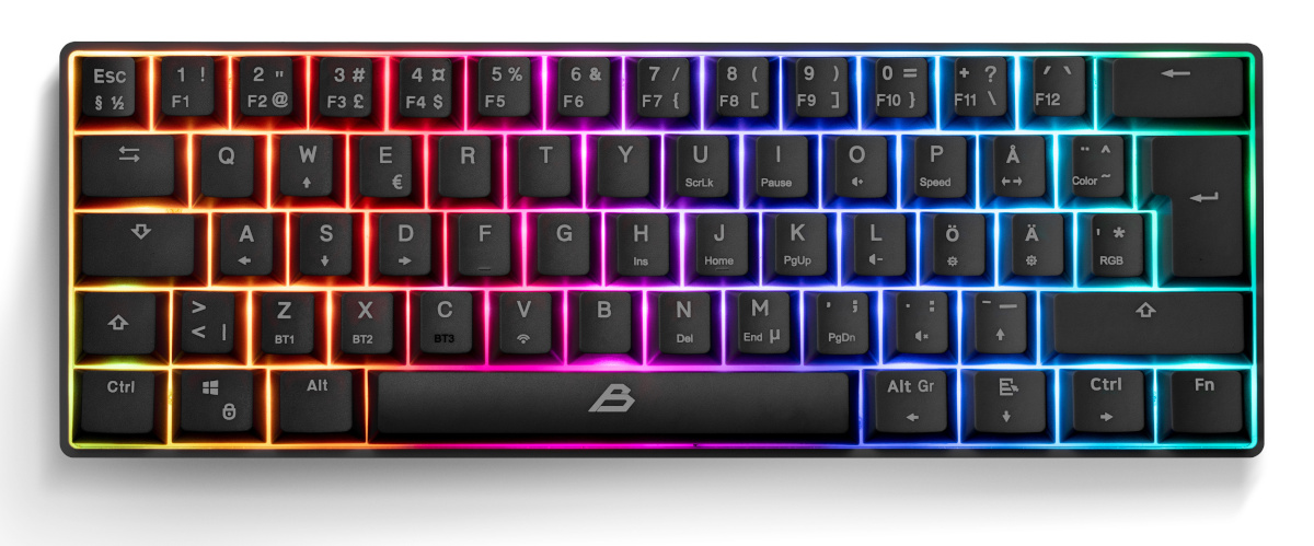 Blackstorm mänguklaviatuur Mech 3 RGB must