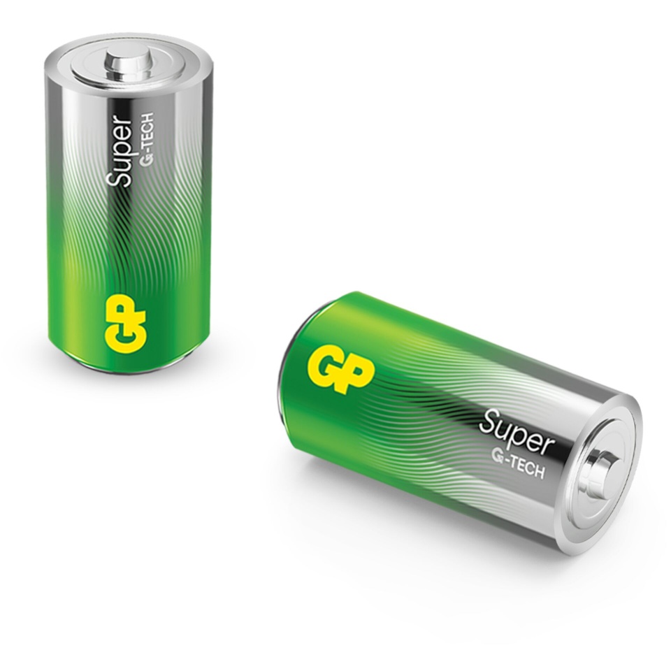 Gp Batteries patarei 1x2 Super Alkaline 1,5V C Baby LR14 Rel. 03014AETA-B2