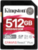 Kingston mälukaart Canvas React Plus V60 512GB UHS-II SDXC-