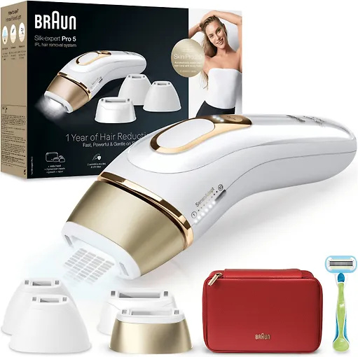 Braun fotoepilaator PL5382 IPL Silk Expert Pro 5, valge/kuldne
