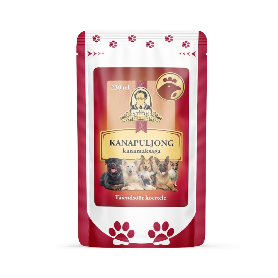 Dr.Stern kanapuljong kanamaksaga koertele 230ml
