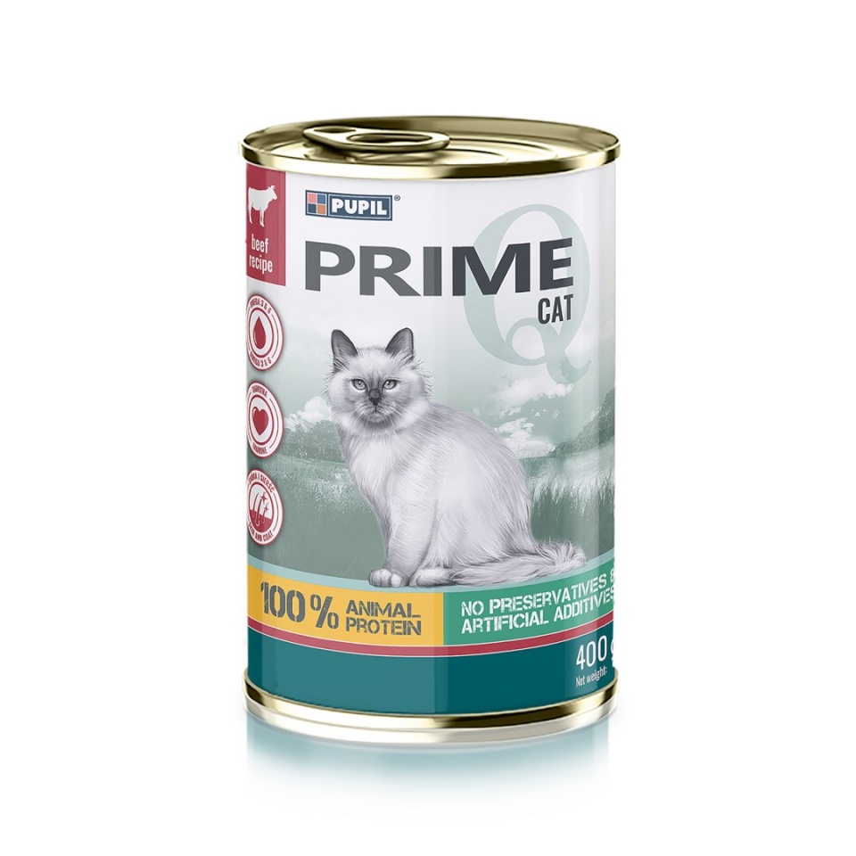 Pupil kassitoit Prime Rich in Beef and Liver, 400g