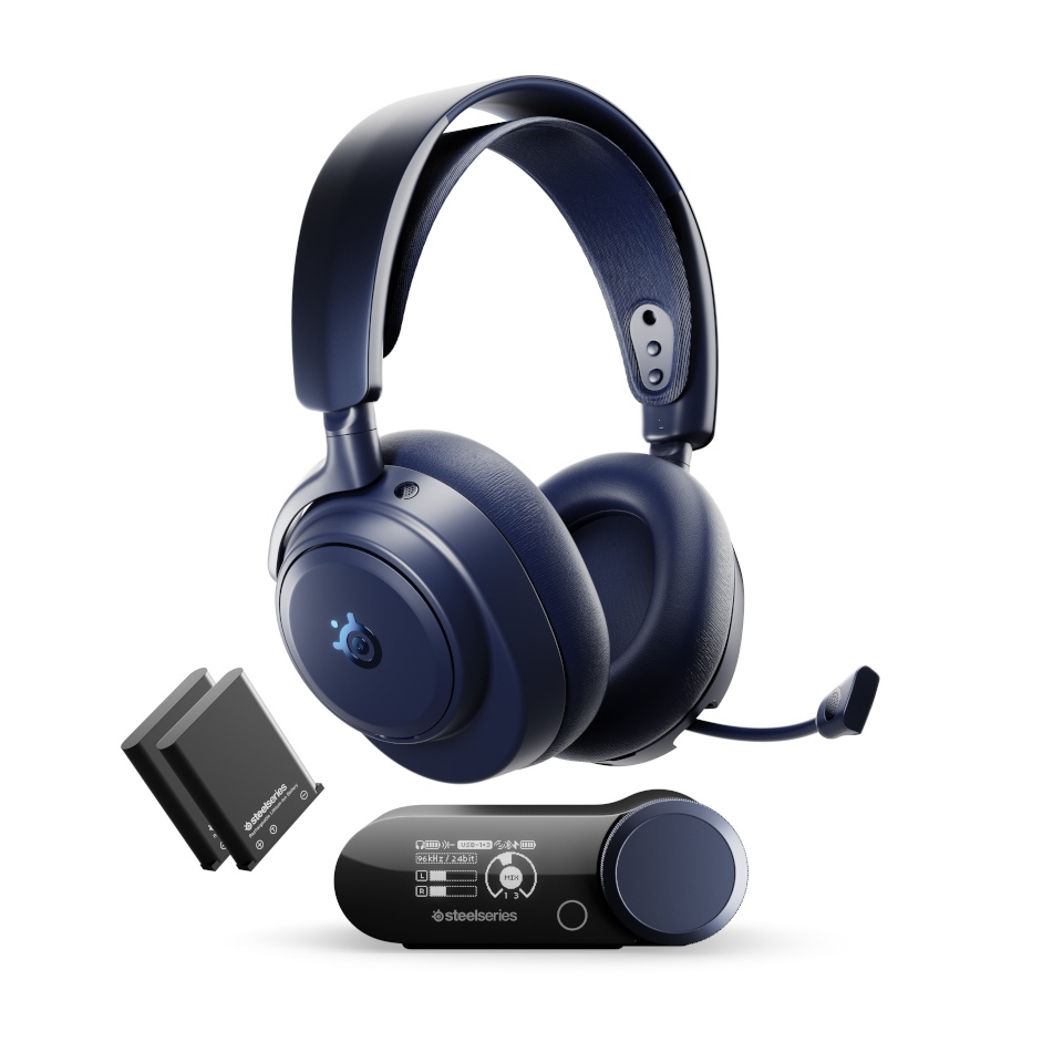 Steelseries kõrvaklapid Arctis Nova Pro Omni, tumesinine