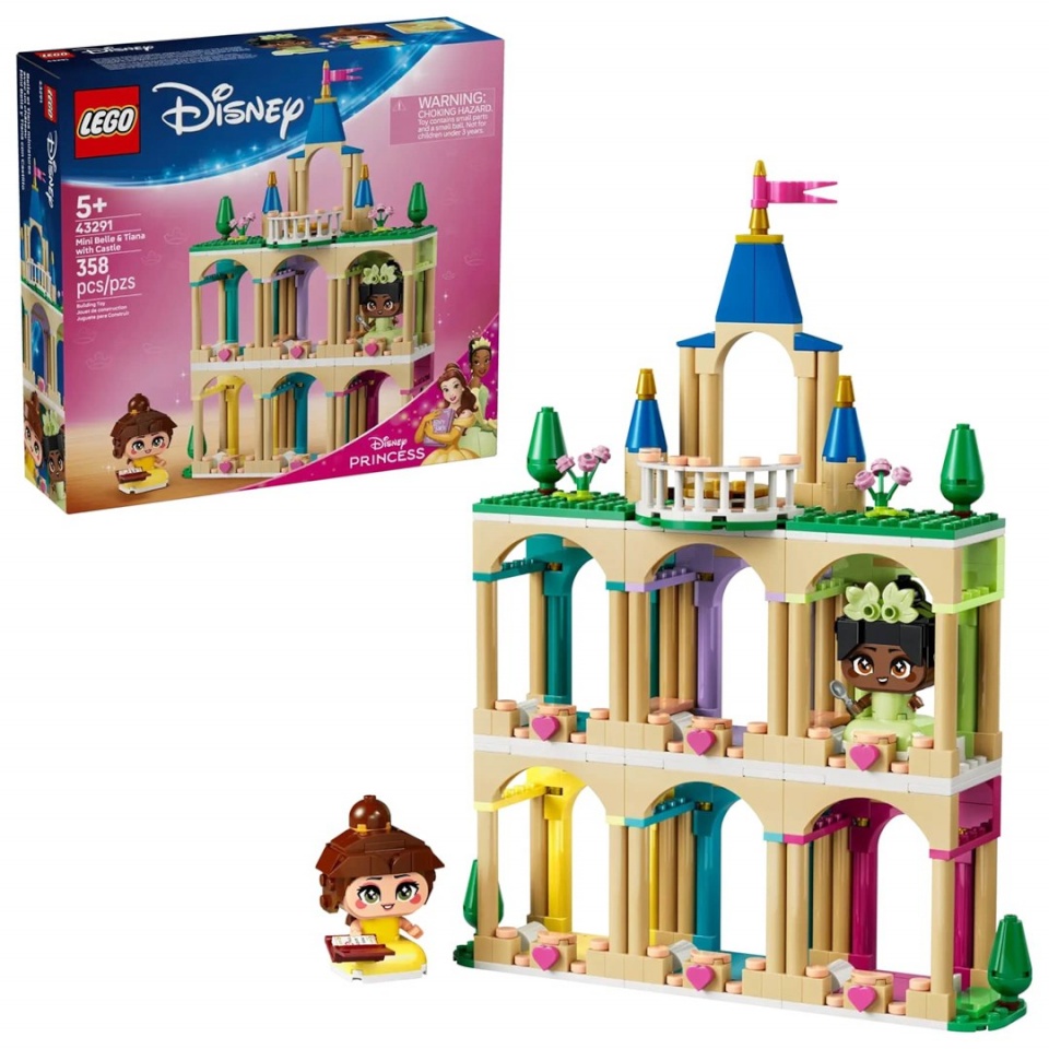 Lego klotsid DISNEY 43291 Mini Belle and Tiana with Castle