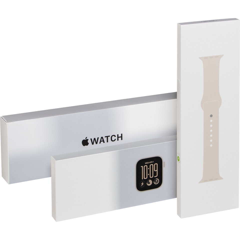 Apple Watch SE 3 44mm GPS Aluminum Sport S/M polarstern/sand