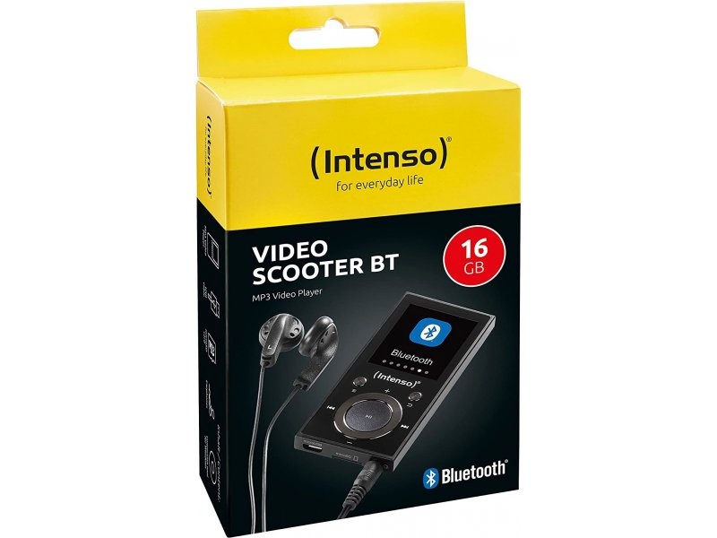 Intenso mp3-mängija MP3 Player Video Scooter 16GB, 1,8" LCD, must