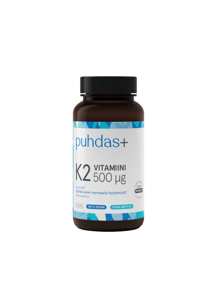 Pure+ toidulisand Vitamin K2 500 µg, 60tk