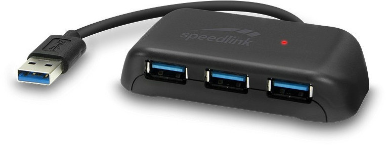 Speedlink USB jagaja Snappy Evo 4-port (SL-140109-BK)