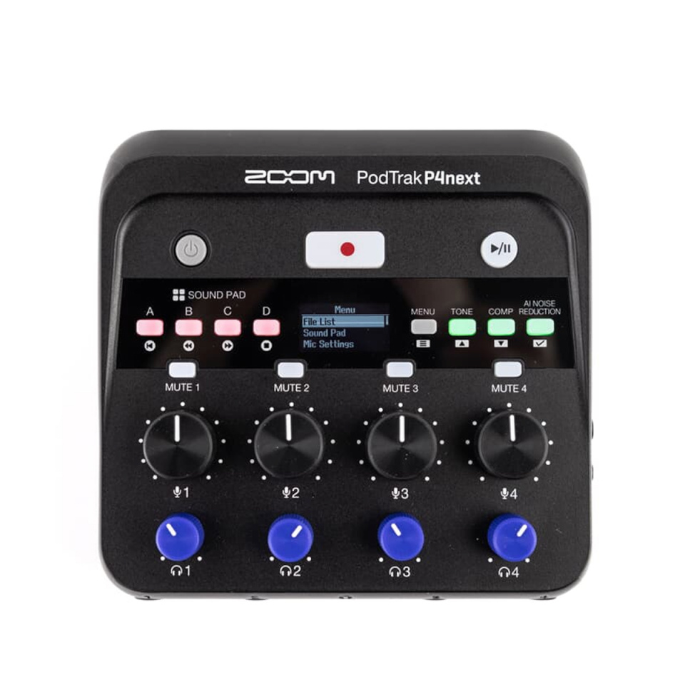 Zoom helisalvesti PodTrak P4next 4-rajaline taskuhäälingusalvesti