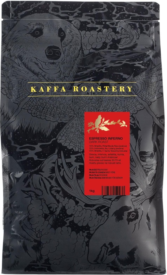 Kaffa Roastery kohvioad Espresso Inferno, 1kg