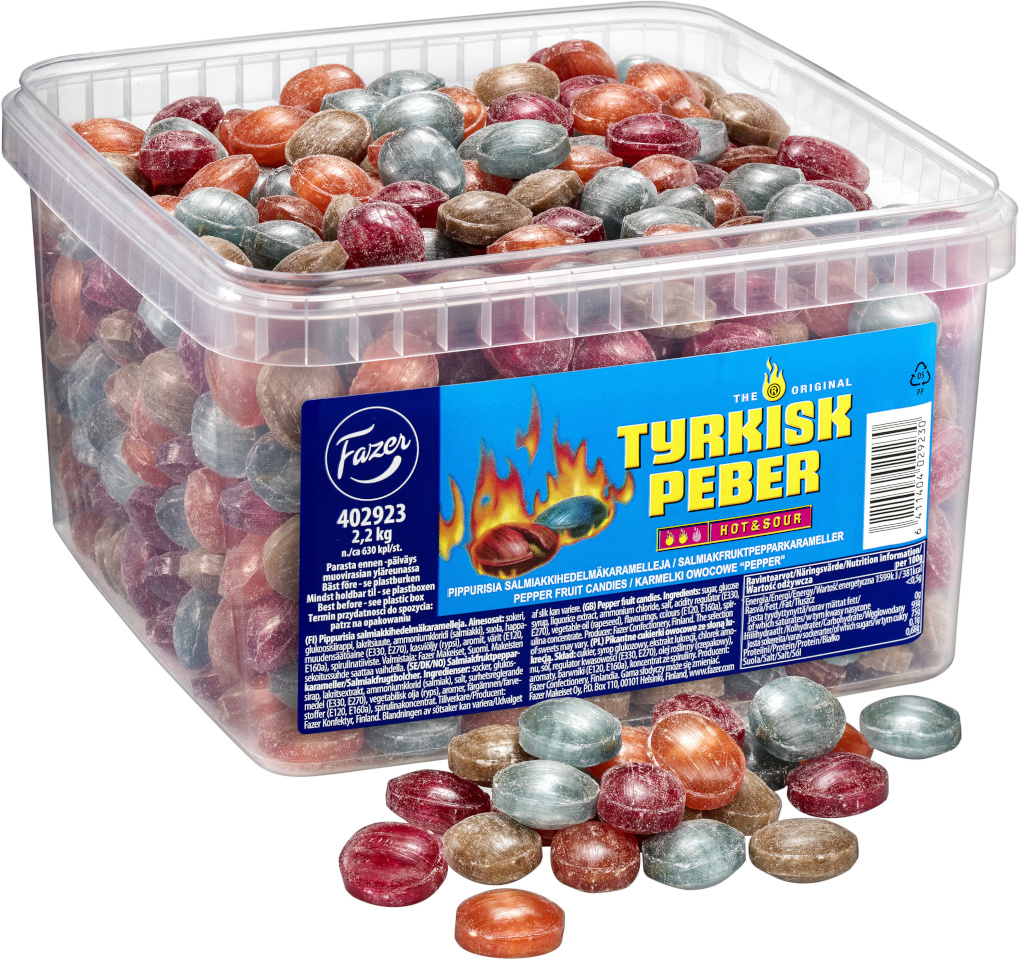 Fazer lahtised kommid Turkish Pepper Hot & Sour, 2,2kg