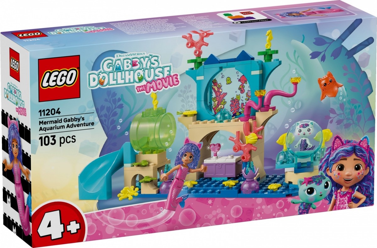 LEGO klotsid 11204 Gabby´s Dollhouse Gabbys Aquarium Abenteuer