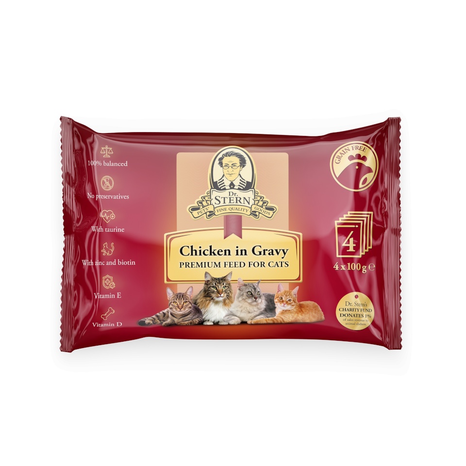 Dr.Stern Premium kassieine kanaliha kastmes 4x100g