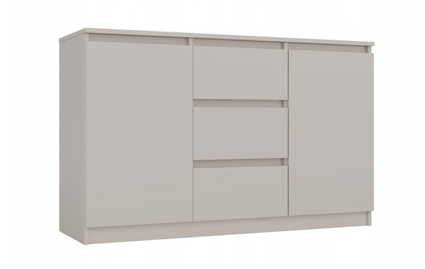 Top E Shop kummut CHEST OF DRAWERS WITH 2 DOORS AND 3 DRAWERS, CASHMERE COLOUR