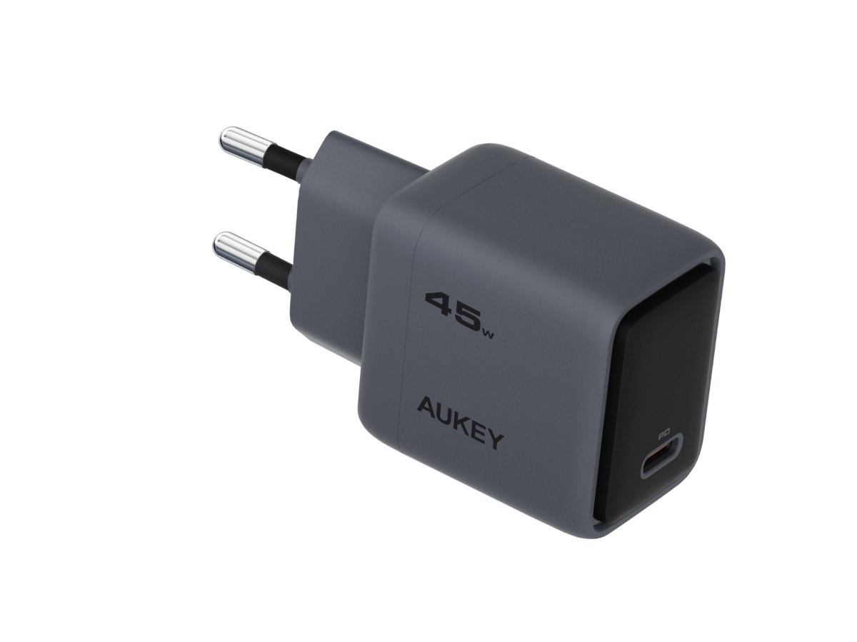 AUKEY Wall Charger 45W USB-C, PD GaN PA-C2 By Dark Grey