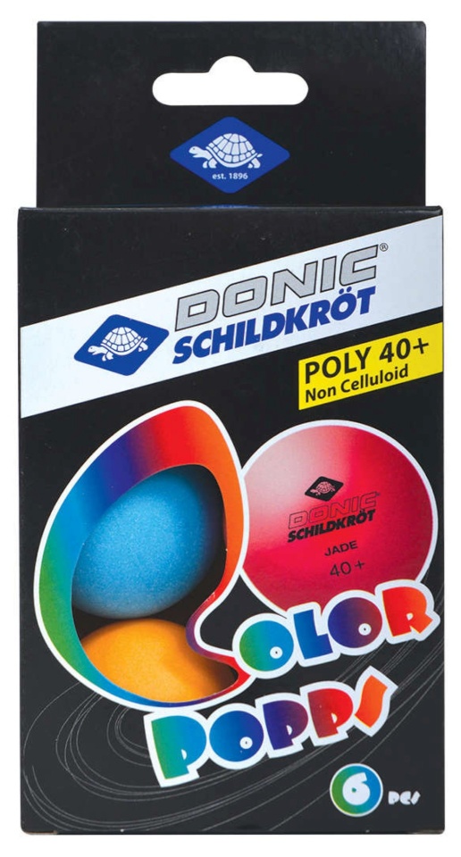 Donic lauatennise pallid DONIC P40+ Colour Popps Poly 6tk