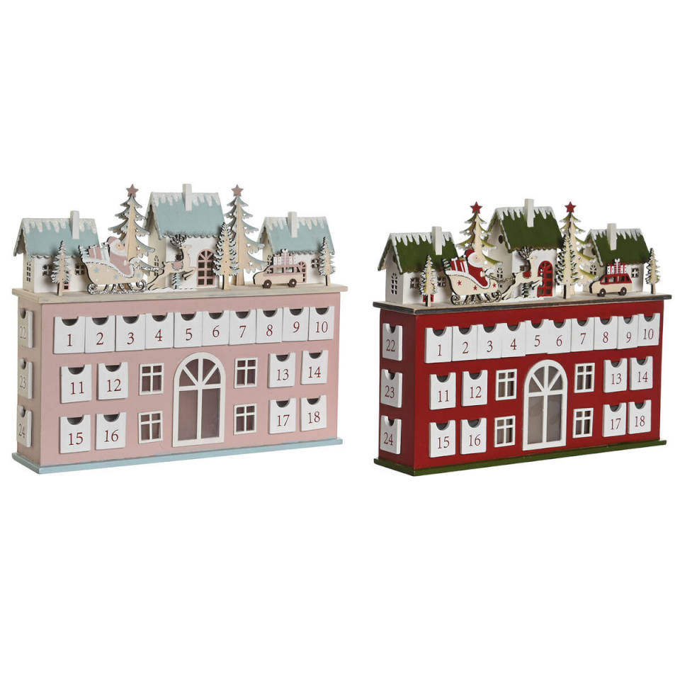 Dkd Home Decor advendikalender DKD Home Decor Puit 37,5 x 8,5 x 31 cm (2 Ühikut)