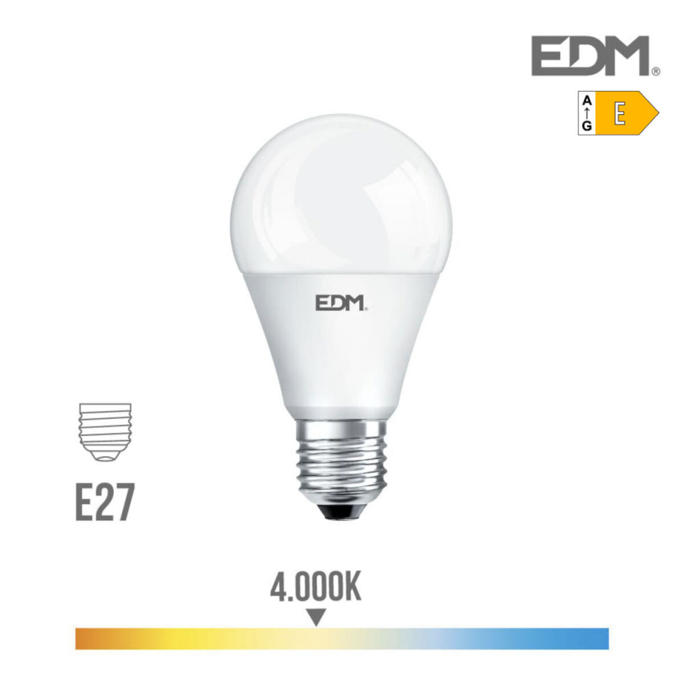 EDM LED pirn E 17 W E27 1800 Lm Ø 6,5x12,5cm (4000 K)