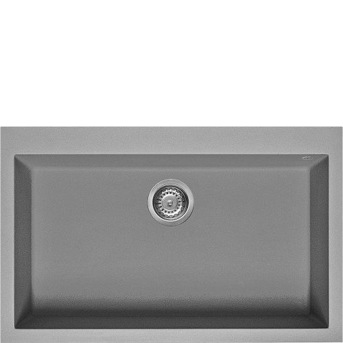 SMEG valamu VZ79CT Quadra, 79cm, pealt paigaldatav, käsitsi, graniit, titaan