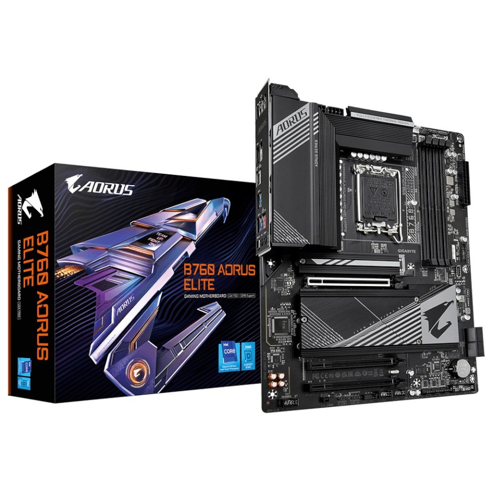 Gigabyte emaplaat B760 AORUS ELITE LGA1700, DDR5, ATX