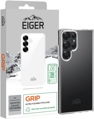 Eiger kaitsekest Grip Case Galaxy S25 Ultra Transparent, läbipaistev