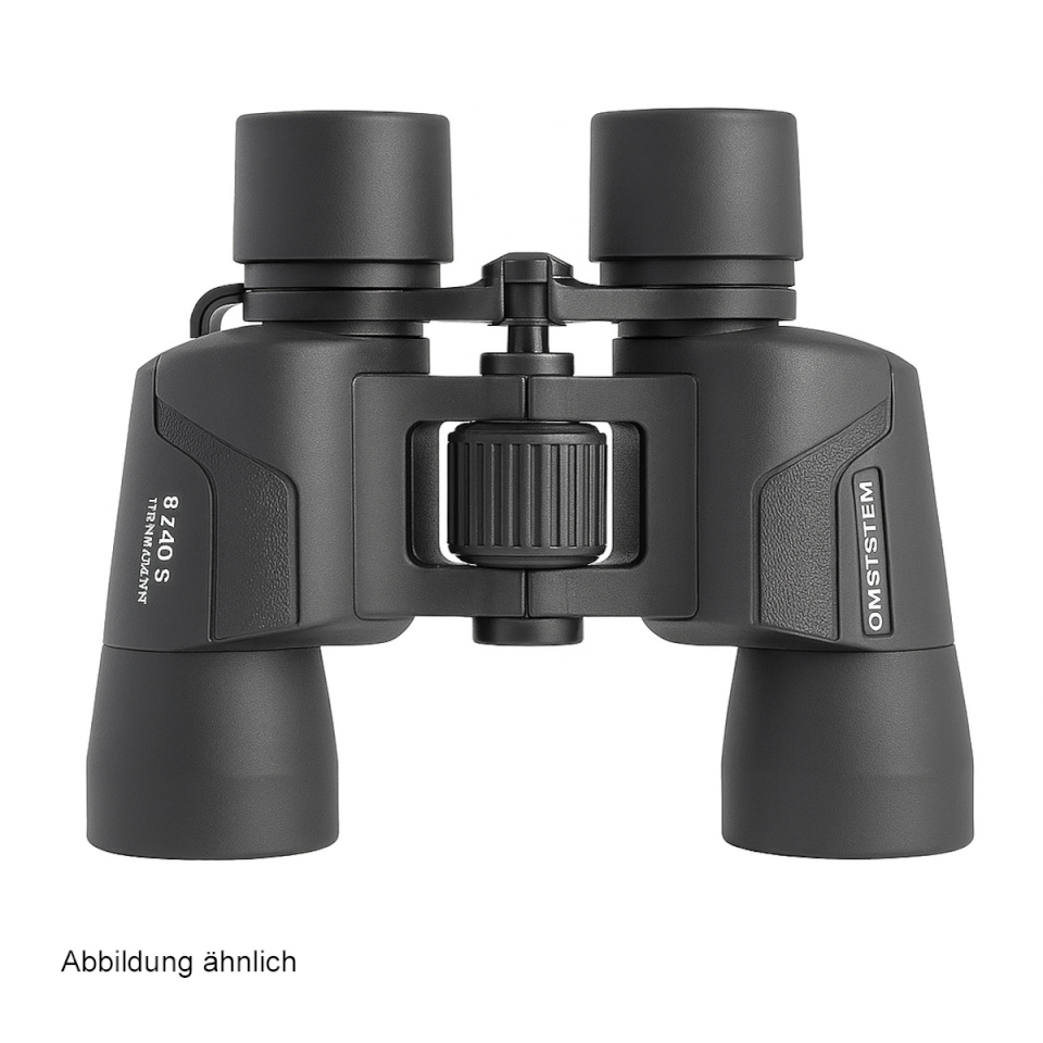 OM SYSTEM binokkel 8-16x40 S must koos kott + kanderihmaga