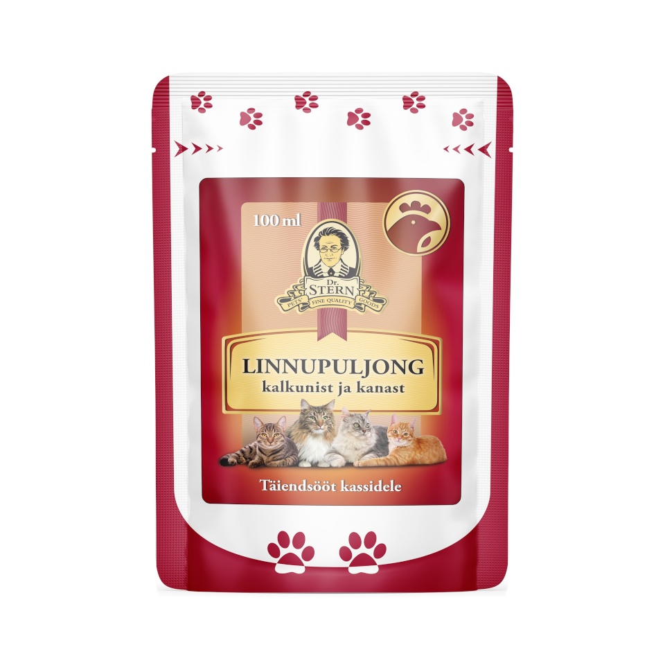 Dr.Stern linnulihapuljong kassile 100ml