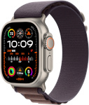 Apple Watch Ultra 2 GPS + Cellular 49mm Titanium Case with Indigo Alpine Loop, Small