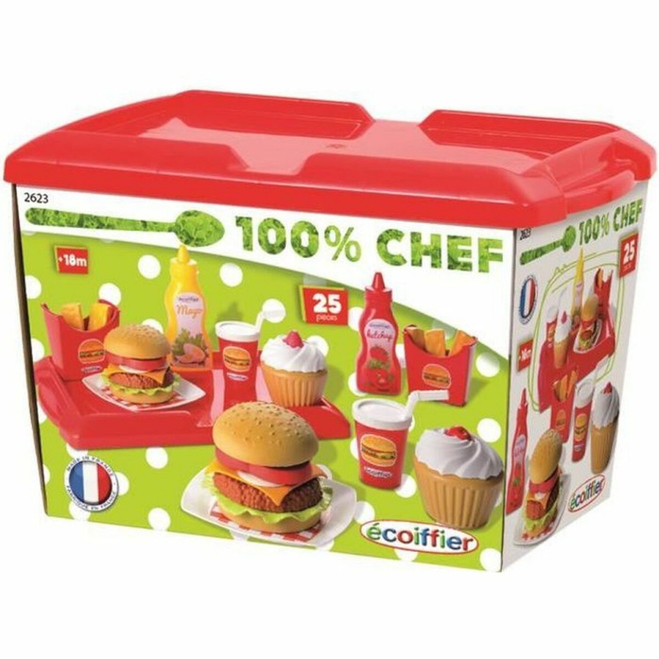 Ecoiffier aksessuaarid Hamburger Set
