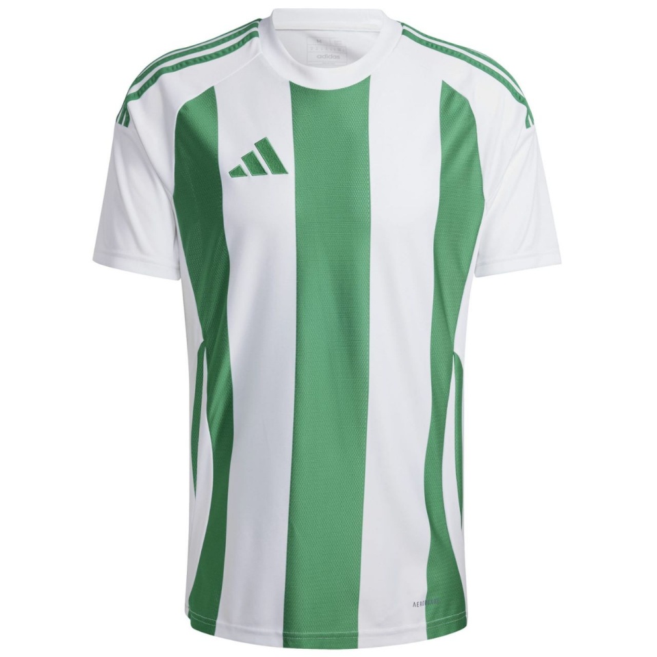 Adidas Teamwear T-särk meestele Striped 24 Jersey valge-roheline IW2148 suurus L