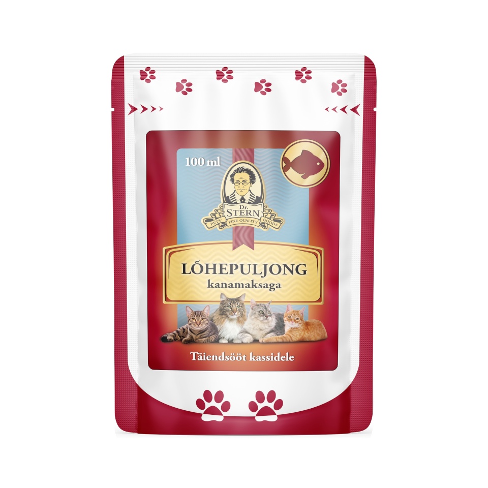 Dr.Stern lõhepuljong kanamaksaga kassile 100ml