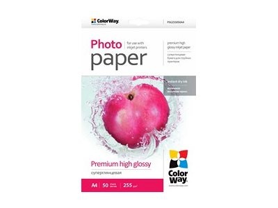ColorWay fotopaber Photo Paper, 50 sheets Premium High Glossy 255 g/m² A4