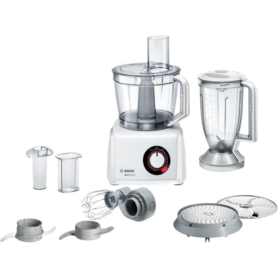 Bosch köögikombain MultiTalent 8 Compact Food Processor, valge