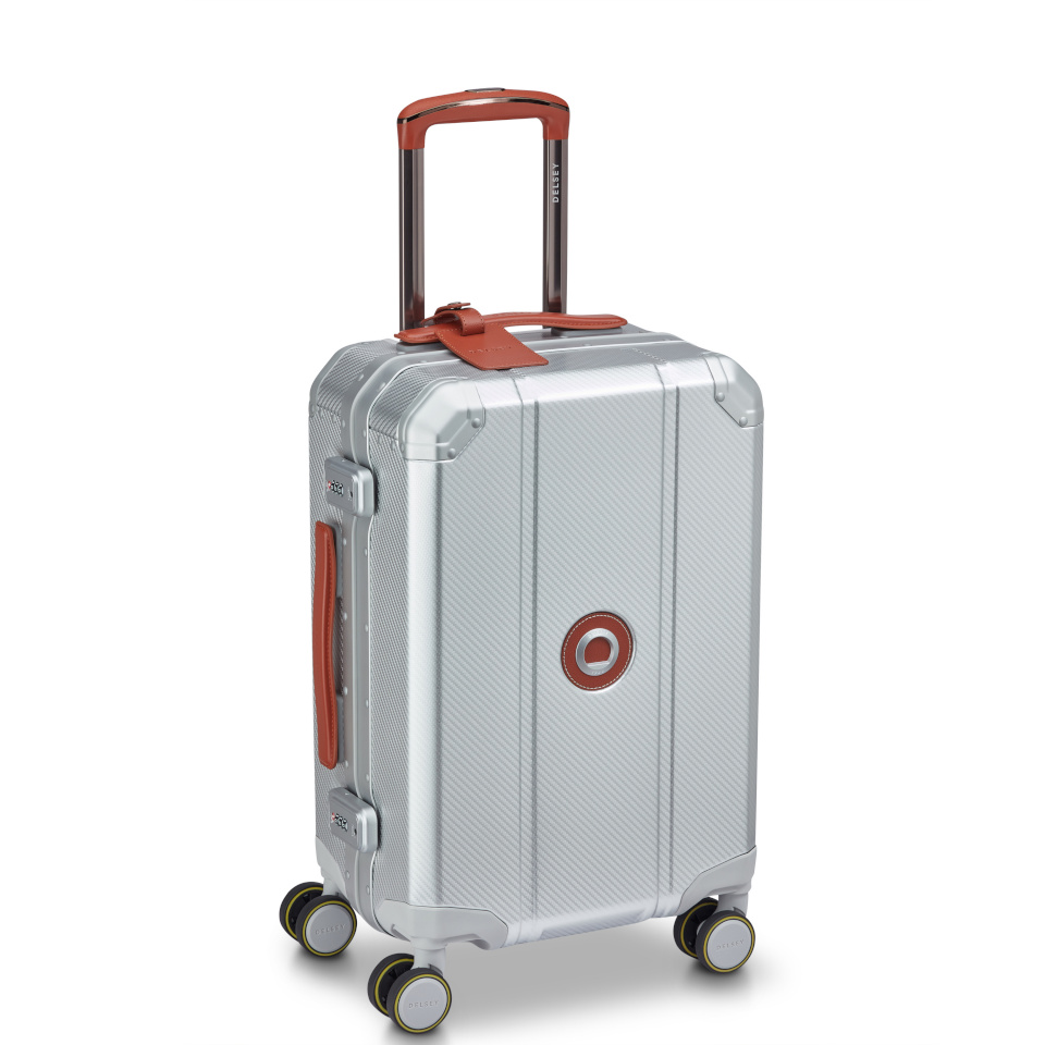 Delsey reiekohver Alu'r 55cm, hõbedane