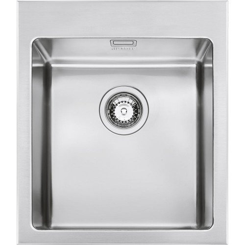 SMEG valamu VQR40RS Mira, 40cm, nupuga, roostevaba teras