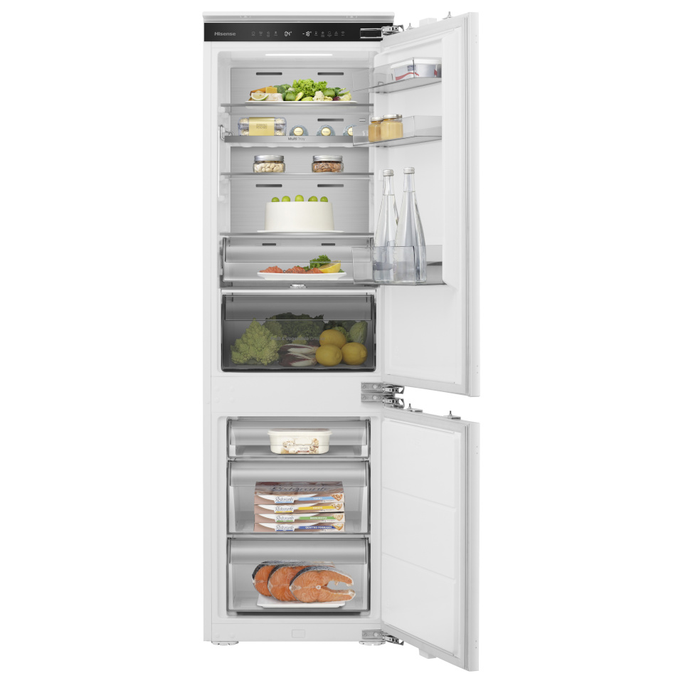 Hisense integreeritav külmik RB3B250SAWE Built-In Refrigerator, NoFrost Dual, 252L, 178cm, valge