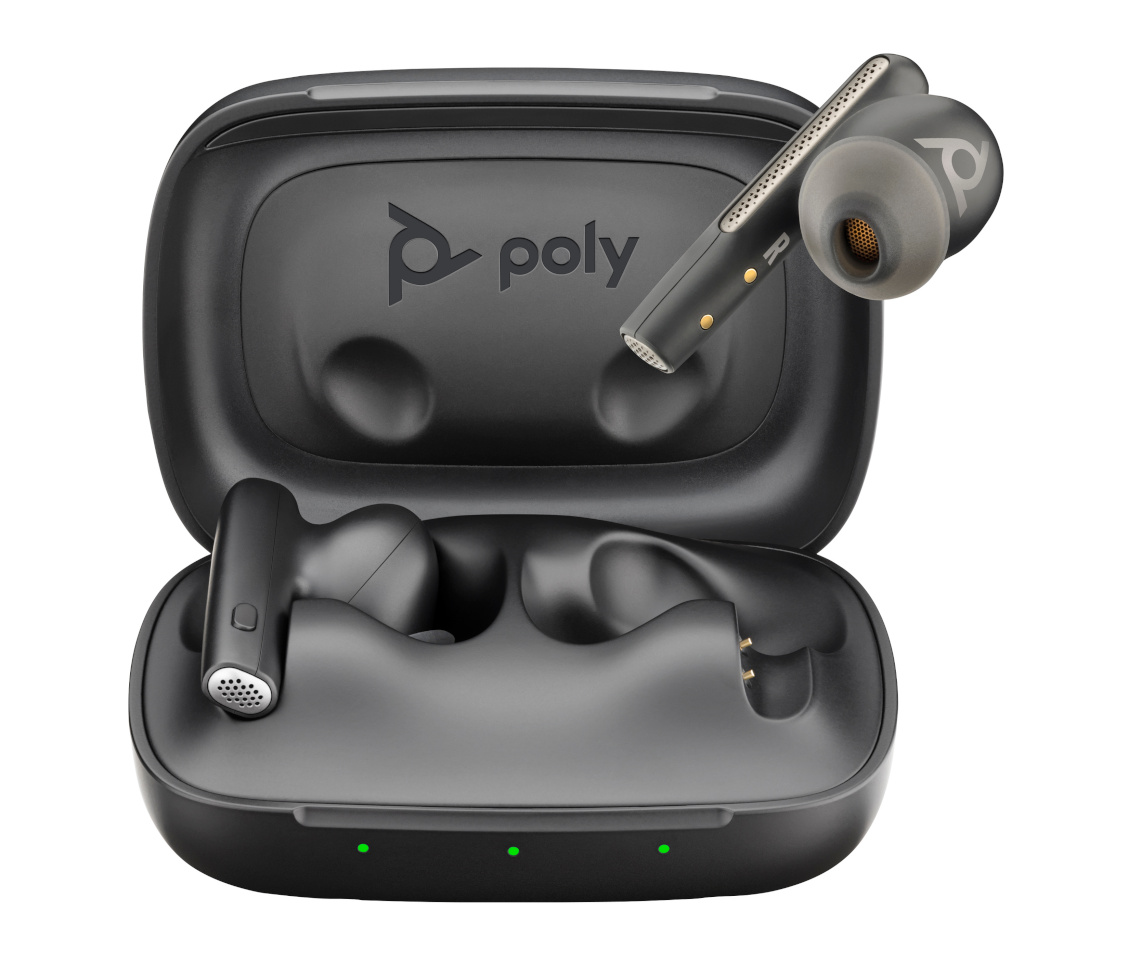 Poly kõrvaklapid Voyager Free 60 UC must Earbuds +BT700 USB-C Adapter +Basic Charge Case