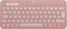 Logitech klaviatuur Pebble Keyboard 2 US (W), roosa