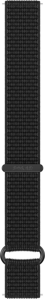 Polar pulsikella rihmade komplekt Wrist Band Hook & Loop Nylon 22mm, must, S-M