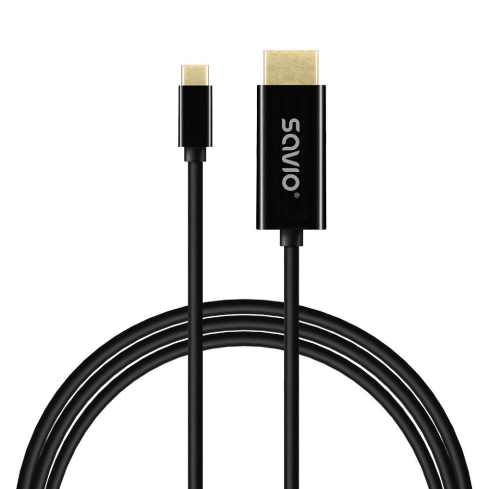 SAVIO kaabel CL-191 USB-C to HDMI Cable, 30Hz, 2m, plastic