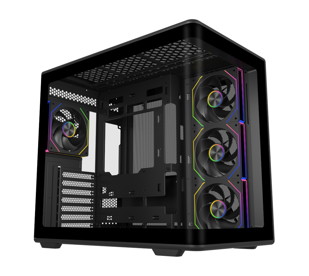 Cooler Master Elite 600 4 ventilaatoriga ATX-korpus, must
