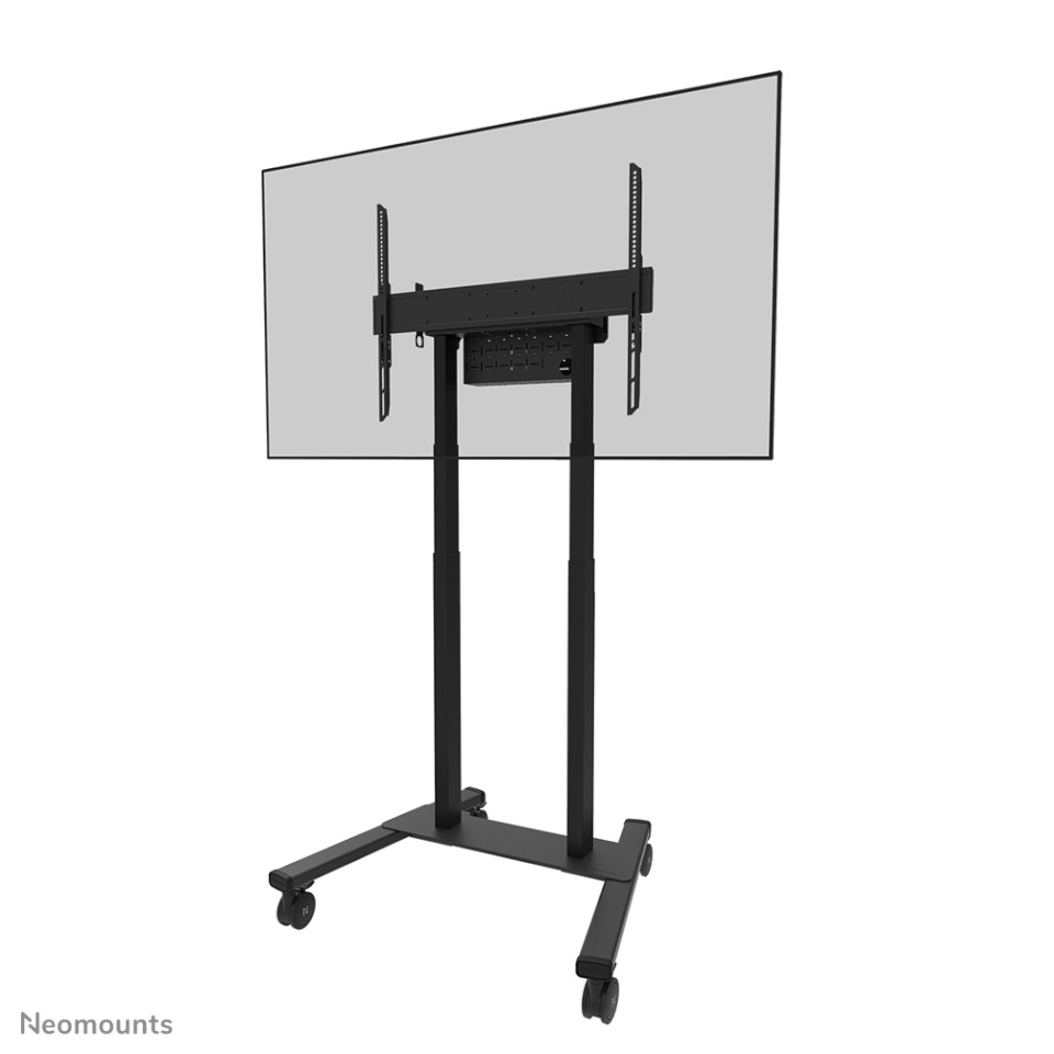 NeoMounts MOVE Lift FL55-875BL1 TV trolley - 55-100" - max 110 kg - motorised h 111,3-176,3 cm (35mm/sec) - VESA 100x100-800x600 - lockable