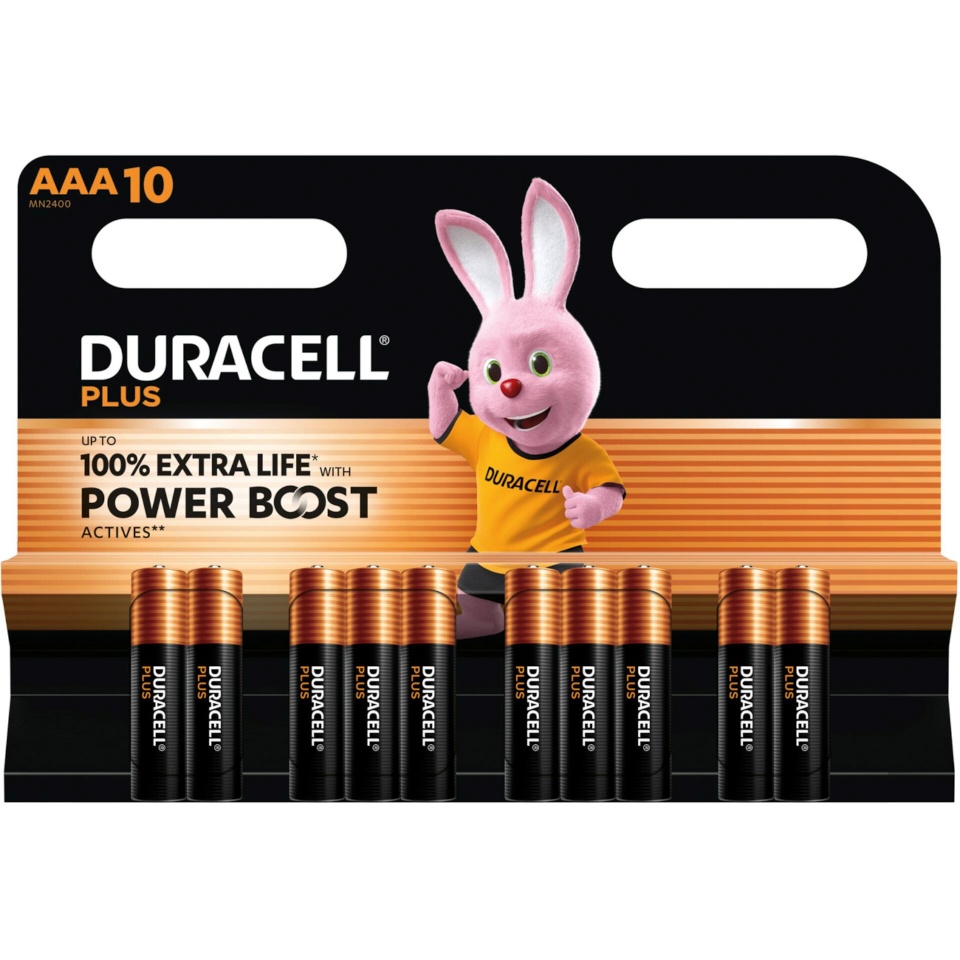 Duracell patarei 1x10 Duracell Plus Power Boost Micro MN2400 AAA LR03 1,5V