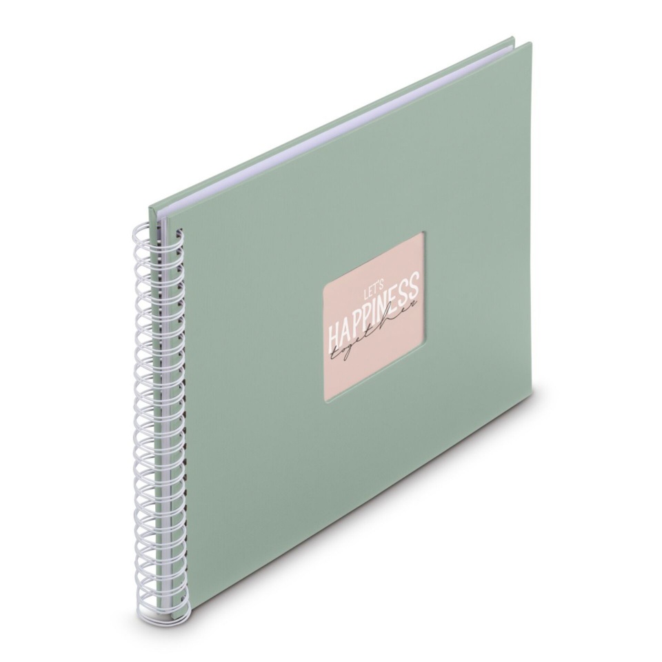 Hama fotoalbum Fine Art Spiral Salbei 36x32 50 weiße Seiten 9868