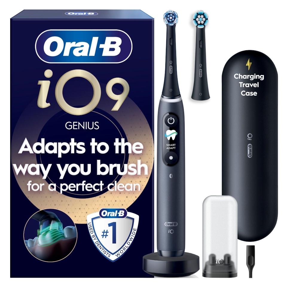 Braun elektriline hambahari Oral-B iO9, must + laadimise reisikott