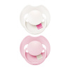 Lovi Prime silikoonist dünaamiline lutt, Rose/Rose Cream, 0–6 kuud, 2 tk, 34/454