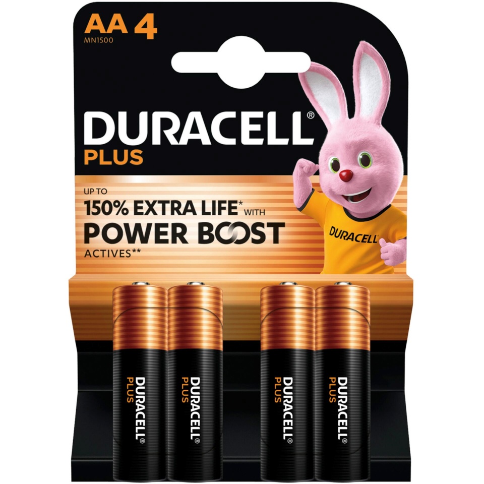 Duracell patarei 1x4 Duracell Plus Power Boost Mignon MN1500 AA LR6 1,5V