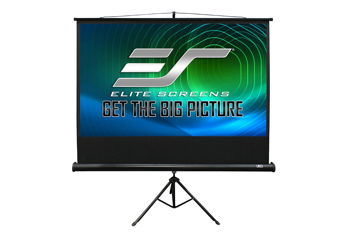 Elite Screens esitlusekraan T100UWH Portable Tripod Screen (100") 16:9, must