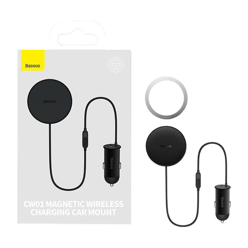 Baseus autohoidja Magnetic Car Car Mount CW01 to Ventilation Grid with car Charger USB-C, 15W + 25W must